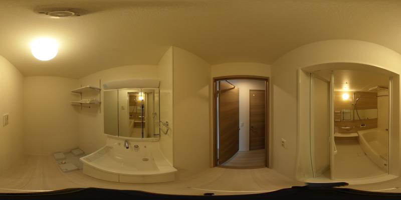 パノラマ画像洗面所