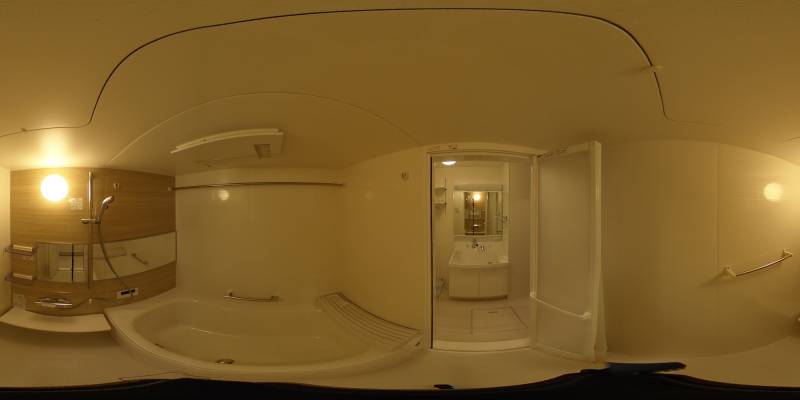 パノラマ画像バスルーム