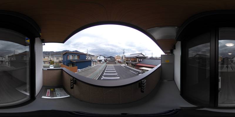 パノラマ画像バルコニー