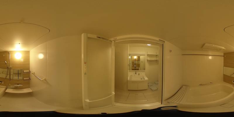 パノラマ画像バスルーム