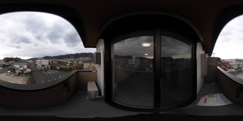 パノラマ画像バルコニー