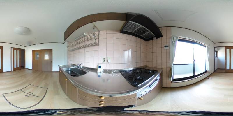 パノラマ画像キッチン