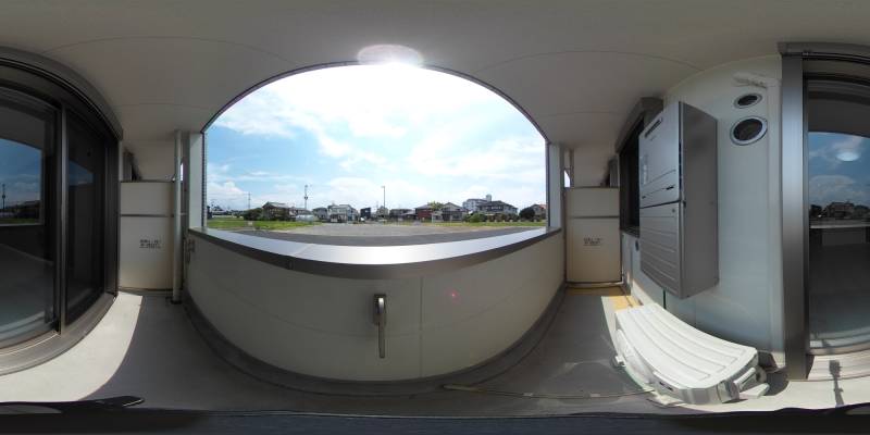 パノラマ画像バルコニー