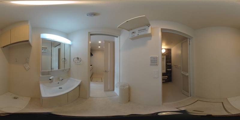 パノラマ画像洗面所