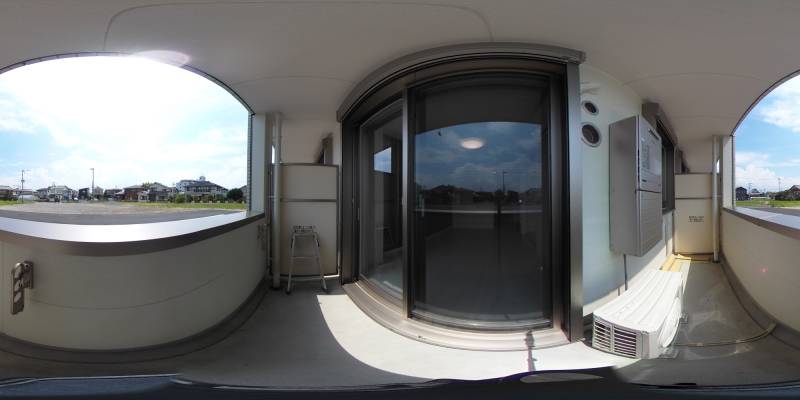 パノラマ画像バルコニー