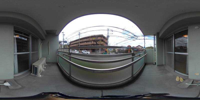 パノラマ画像バルコニー