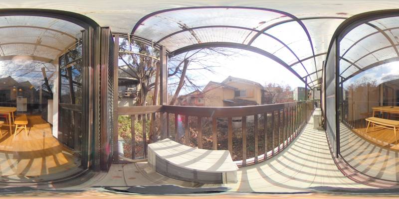 パノラマ画像バルコニー