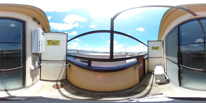 パノラマ画像バルコニー