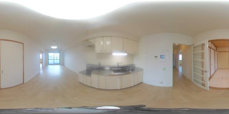 パノラマ画像キッチン