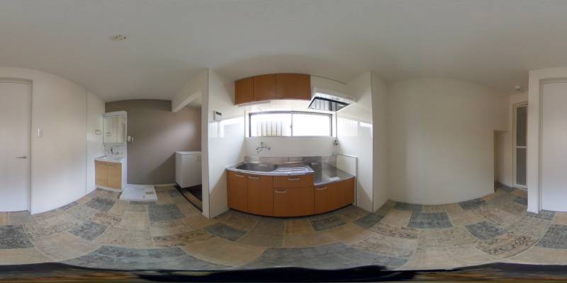 パノラマ画像キッチン