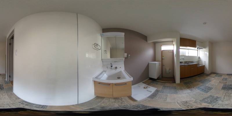 パノラマ画像洗面所