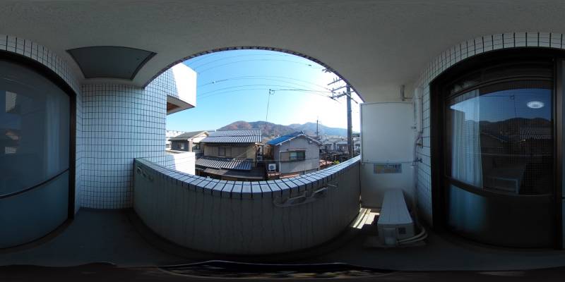 パノラマ画像バルコニー
