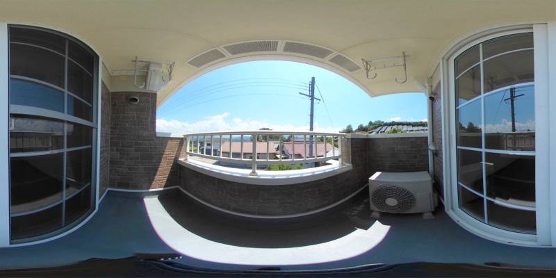 パノラマ画像バルコニー