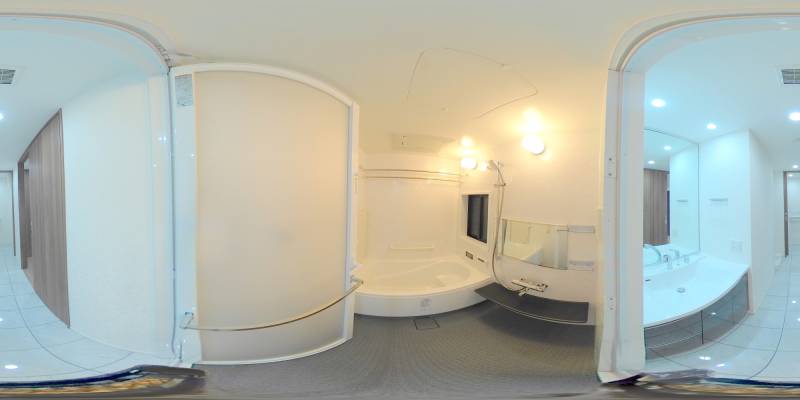 パノラマ画像バスルーム