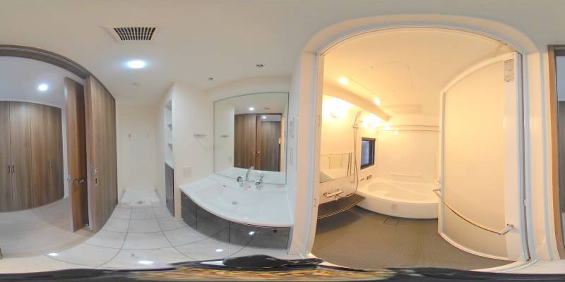 パノラマ画像バスルーム