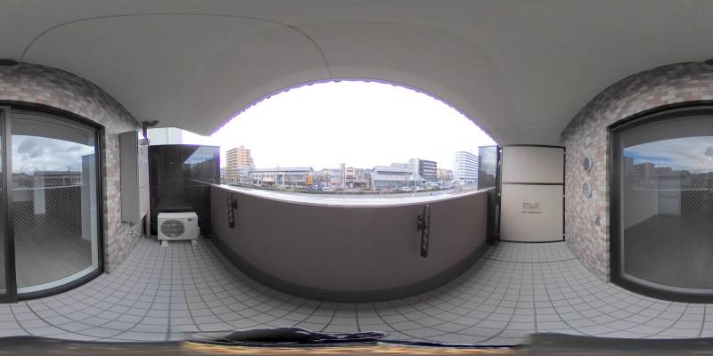 パノラマ画像バルコニー