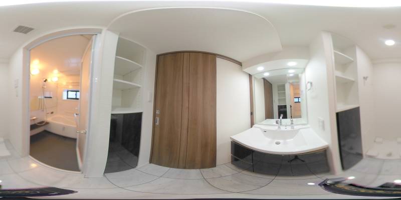 パノラマ画像洗面所