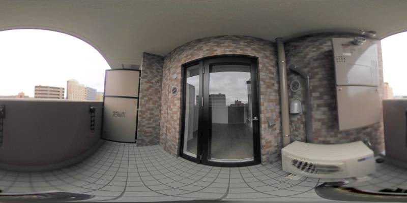 パノラマ画像バルコニー