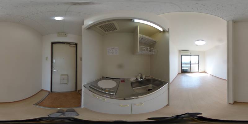 パノラマ画像キッチン