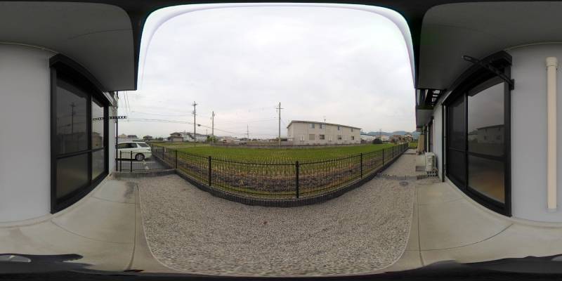 パノラマ画像バルコニー