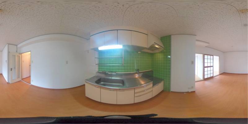 パノラマ画像キッチン