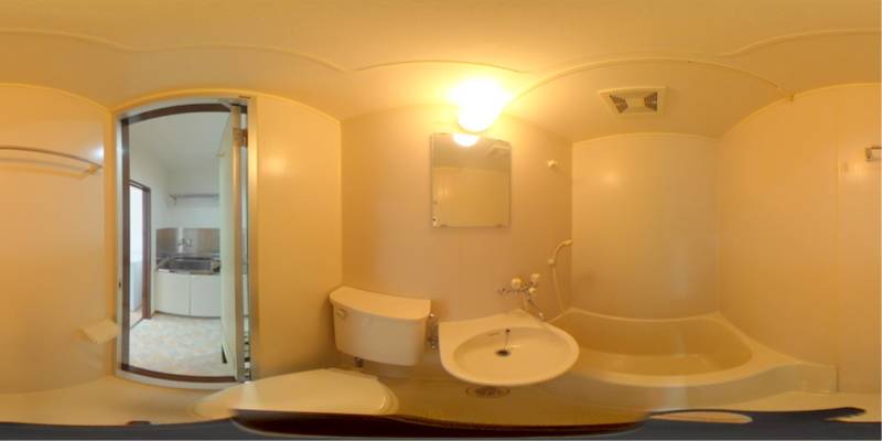 パノラマ画像バスルーム