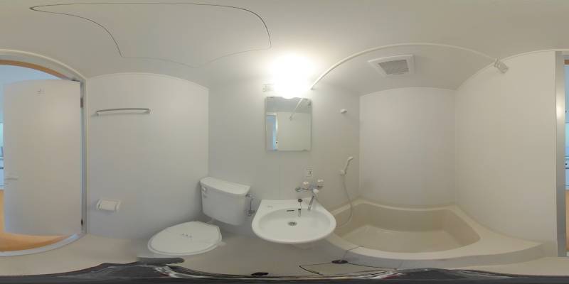 パノラマ画像バスルーム