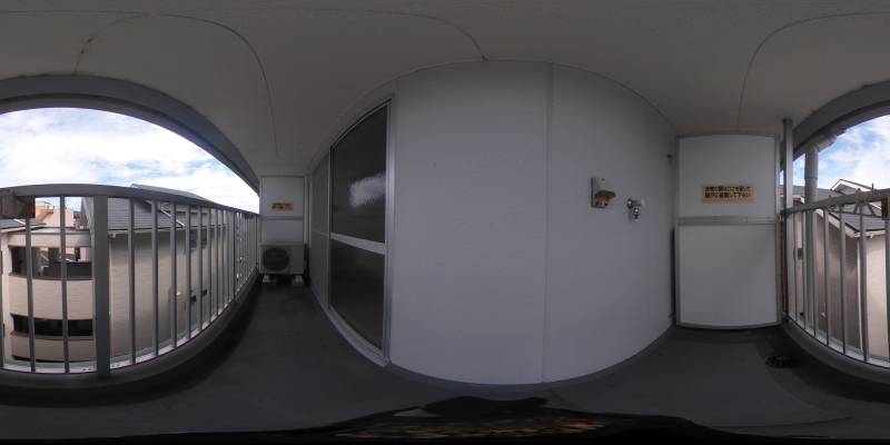 パノラマ画像バルコニー