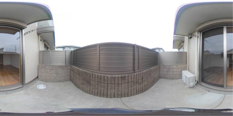 パノラマ画像バルコニー