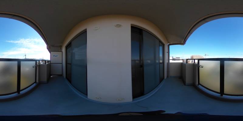 パノラマ画像バルコニー