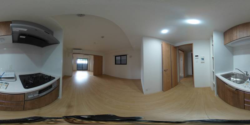 パノラマ画像キッチン