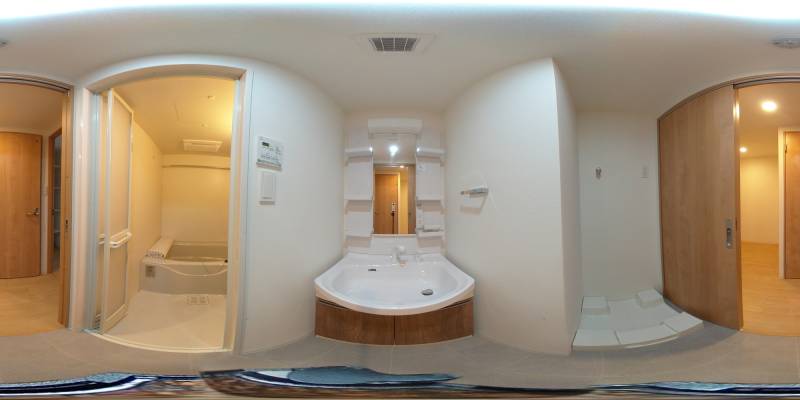 パノラマ画像洗面所