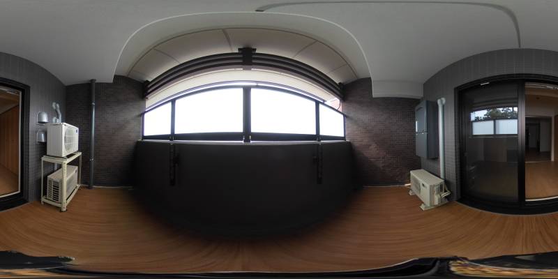 パノラマ画像バルコニー