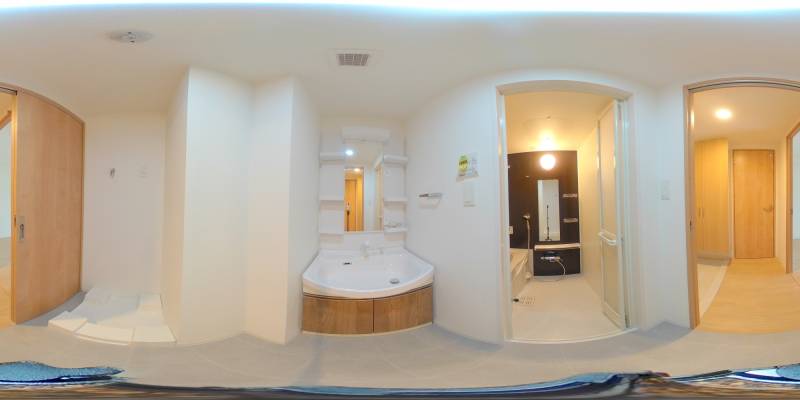 パノラマ画像洗面所