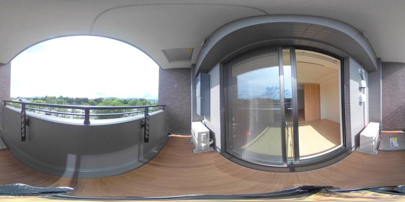 パノラマ画像バルコニー