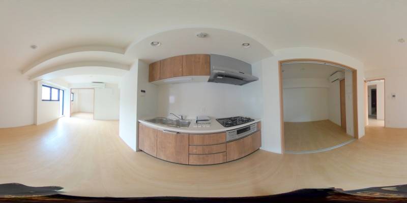 パノラマ画像キッチン