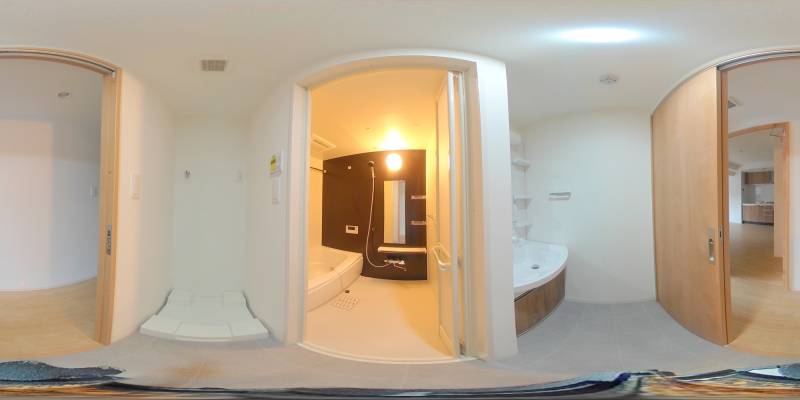 パノラマ画像洗面所