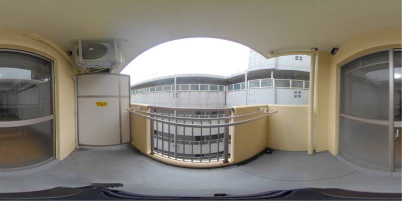 パノラマ画像バルコニー