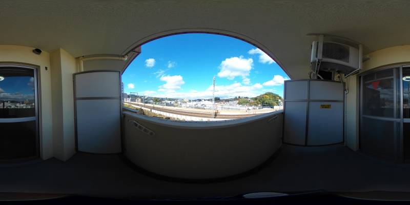 パノラマ画像バルコニー