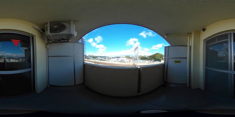 パノラマ画像バルコニー