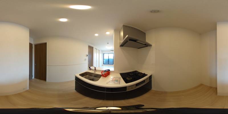 パノラマ画像キッチン