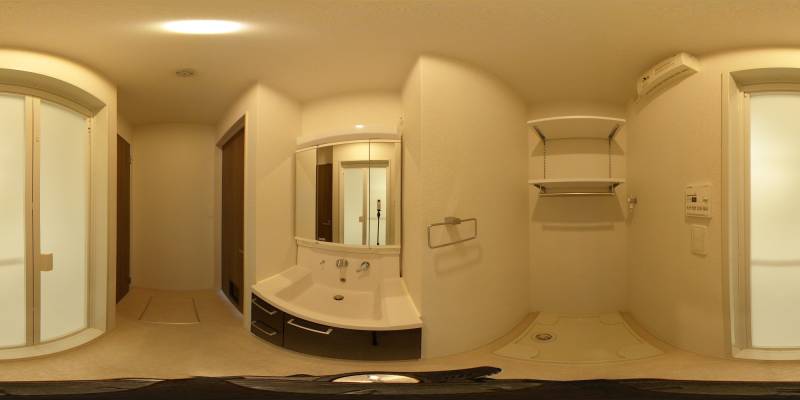 パノラマ画像洗面所