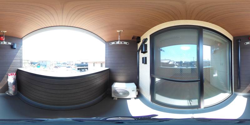 パノラマ画像バルコニー