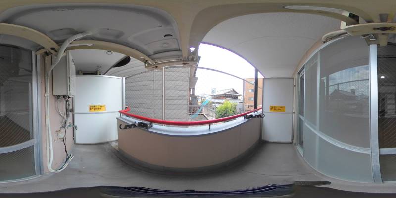 パノラマ画像バルコニー