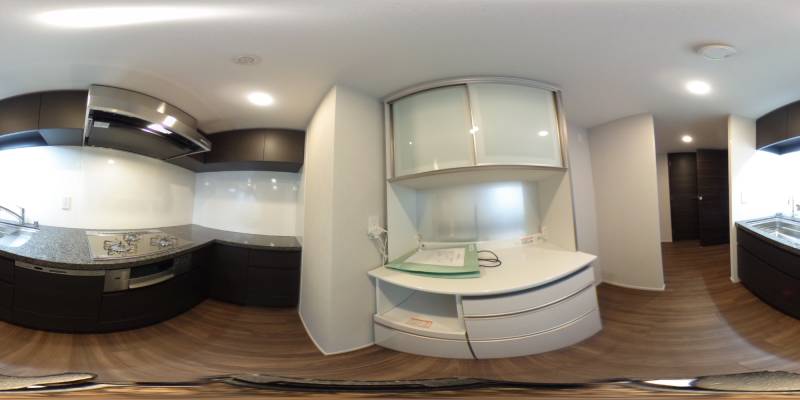 パノラマ画像キッチン