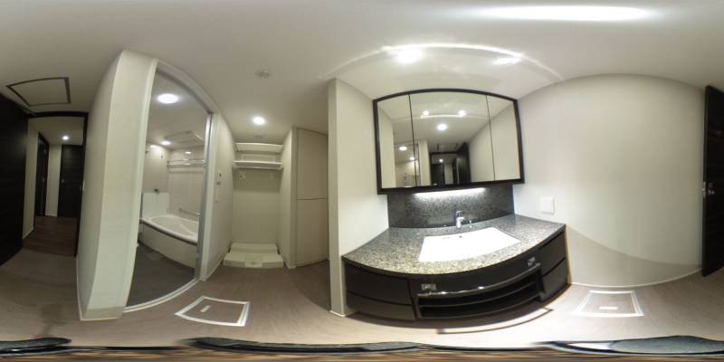 パノラマ画像洗面所