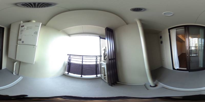 パノラマ画像バルコニー