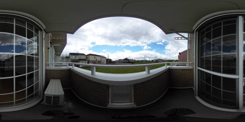 パノラマ画像バルコニー