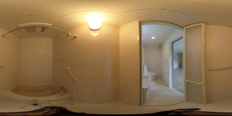 パノラマ画像バスルーム