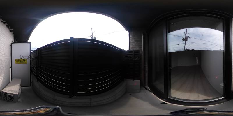 パノラマ画像バルコニー